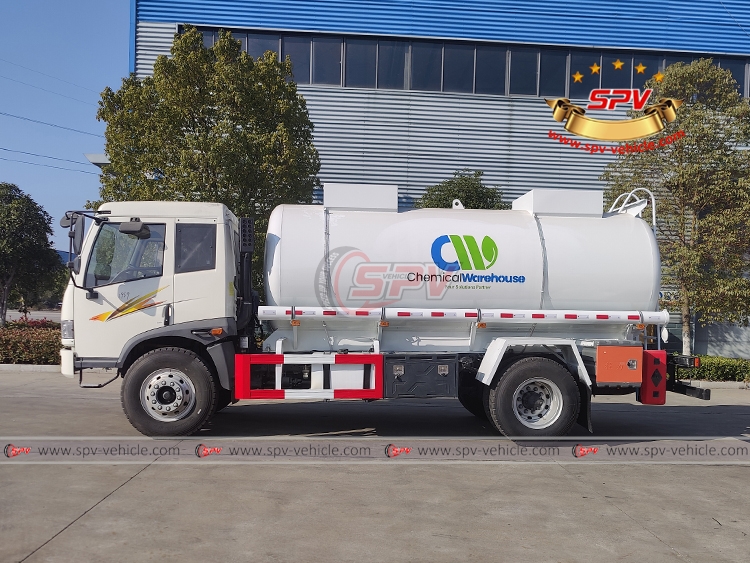 8,000 Litres Hydrochloric Acid Tank Truck FAW - L